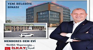 Çiçek’ten yeni belediye binası ve cem evi projesi