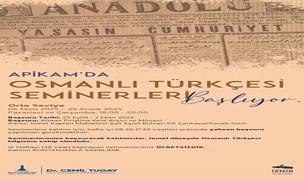 APİKAM’da “Orta Seviye Osmanlı Türkçesi Seminerleri” Başlıyor!