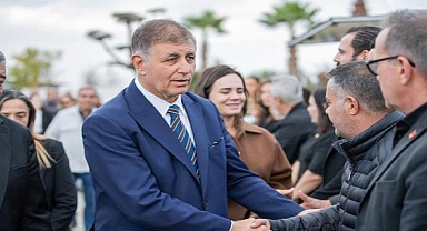 Başkan Tugay, Onur Günay'ın hayır yemeğine katıldı