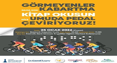 İzmir’de görme engelliler için farkındalık sürüşü