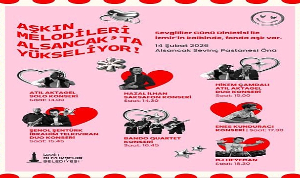 Aşkın melodileri Alsancak’ta yükseliyor