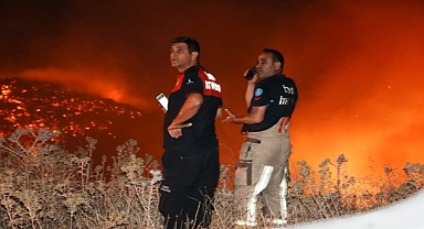 İzmir'in kuzeyinde orman yangını alarmı