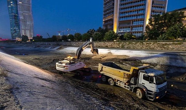 İZSU’dan Manda Çayı’nda 7/24 temizlik seferberliği